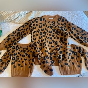 Leopard sweater Lot mom & me matching